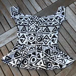 Off-the-shoulder blouse